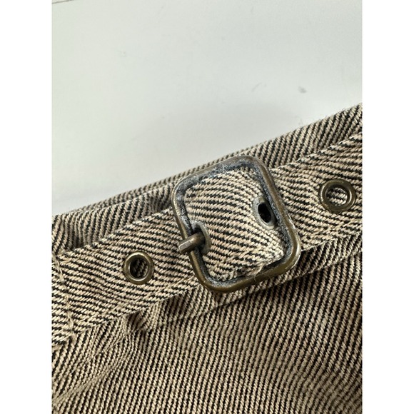 Free People Women's Size Small A-Line Cotton Skirt Beige Pockets - Picture 5 of 6